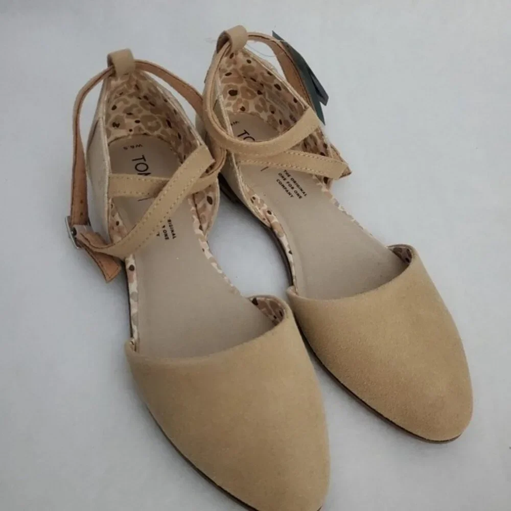 TOMS Julie Ankle Strap Flat - Picture 3 of 9